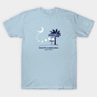 South Carolina Disc Golf - State Flag Blue T-Shirt